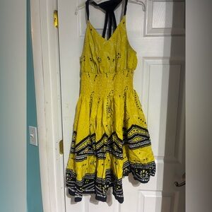 Cassee’s M Y2K Rare Black and Yellow Sundress
